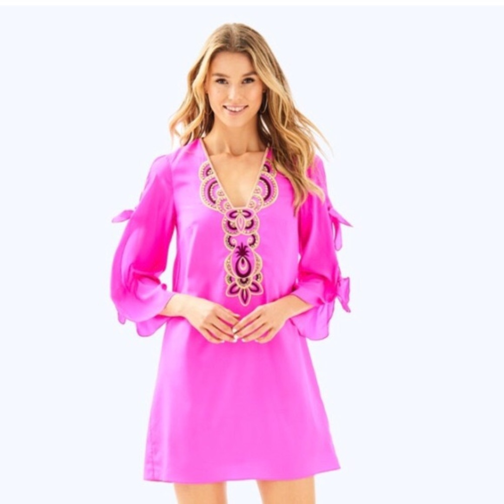 Lilly Pulitzer hot pink dress